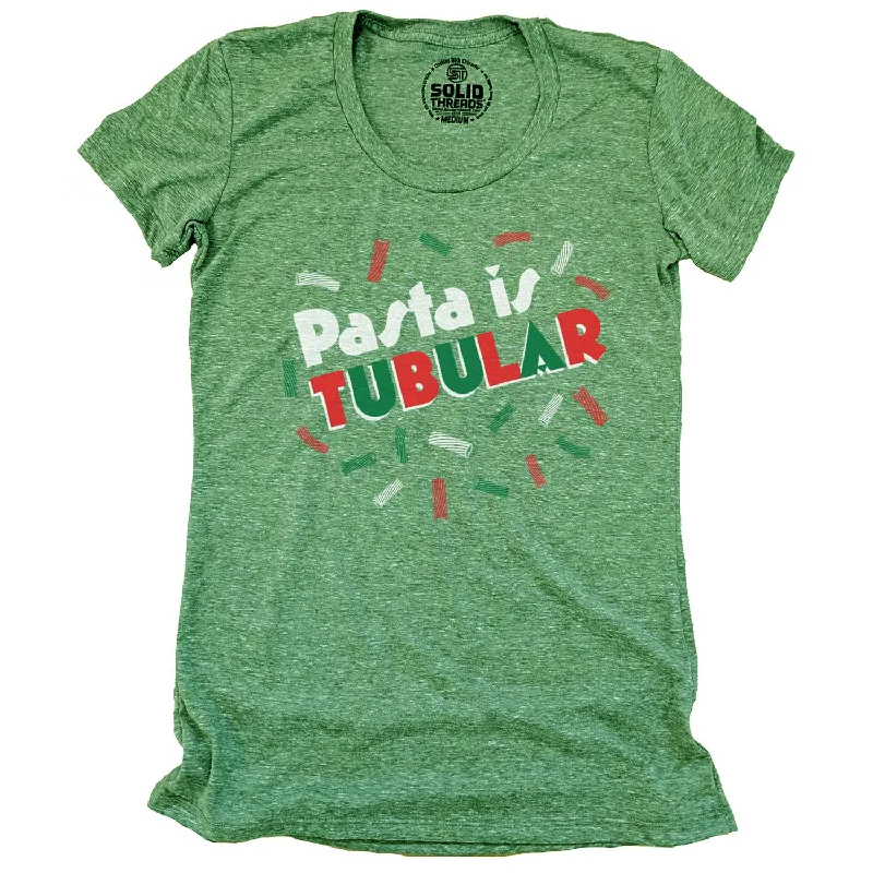 Plus Size Women T Shirt for a Comfortable and Flattering FitWomen's Pasta is Tubular T-shirt