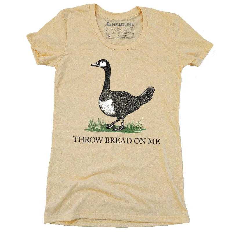 Plus Size Women T Shirt for a Comfortable and Flattering FitWomen's Throw Bread On Me T-Shirt