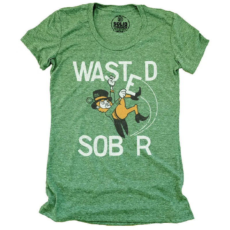 Organic Cotton Women T Shirt for Eco - Conscious WearersWomen's Wasted Leprechaun T-shirt