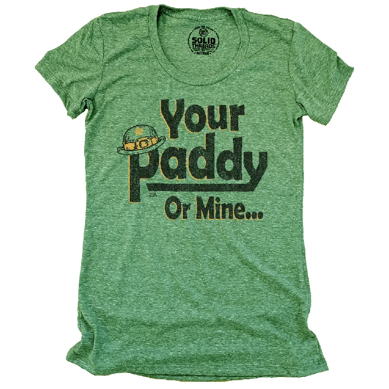 Sequined Women T Shirt for a Sparkly Night OutWomen's Your Paddy or Mine... T-shirt