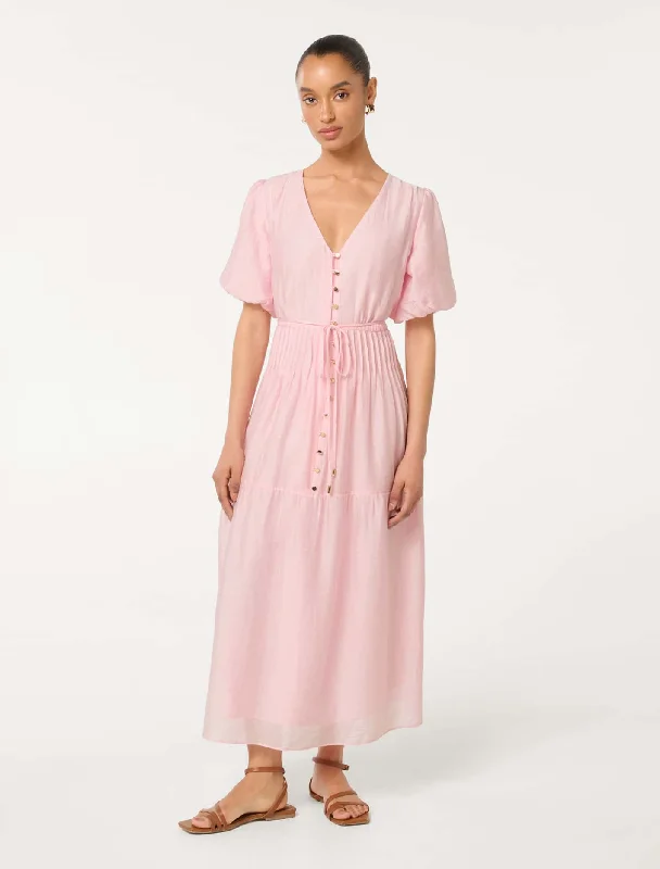 Strapless Women Dress with a Built - in Bra for Comfort and SupportAddison Petite Textured Pintuck Midi Dress
