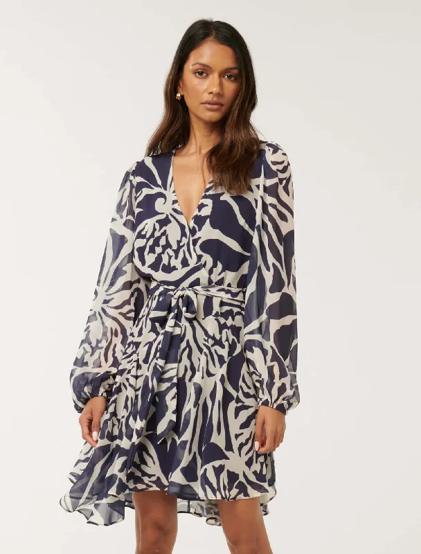 Backless Women Dress for a Sexy and Alluring Look at Evening EventsAmila Petite Belted Godet Mini Dress
