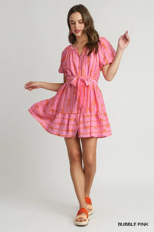 Halter Neck Women Dress to Show Off the Shoulders and NecklineBow Detail Dress