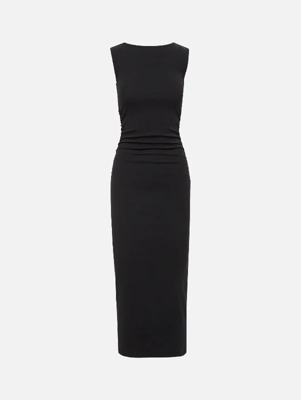Backless Women Dress for a Sexy and Alluring Look at Evening EventsCharissa Knit Dress in Black