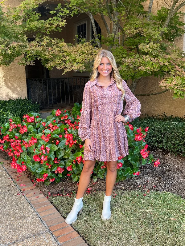 Plus Size Women Dress with a Flattering A - Line Cut for Comfort and StyleTiger Stripe and Spot Dress