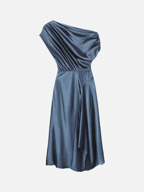 Halter Neck Women Dress to Show Off the Shoulders and NecklineJasmine Dress in Kyanite