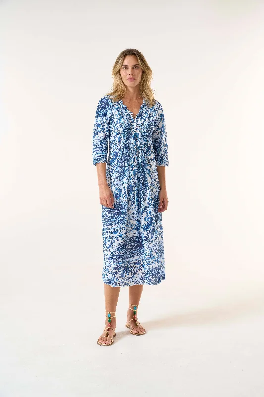 Shift Women Dress with a Simple and Classic Design for Everyday WearLong Poppy Hydra Navy