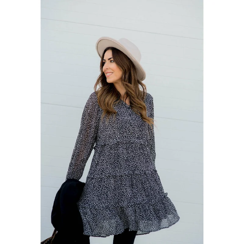Strapless Women Dress with a Built - in Bra for Comfort and Support Strapless Women Dress with a Built - in Bra for Comfort and Support Cheetah Long Sleeve Button Dress