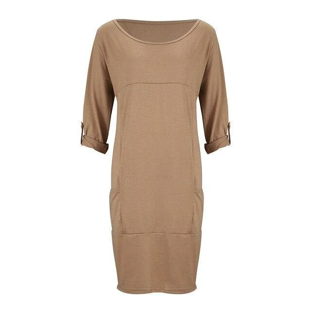 Backless Women Dress for a Sexy and Alluring Look at Evening Events Backless Women Dress for a Sexy and Alluring Look at Evening Events FashionSierra - Fashion Long Sleeve Dress Women Casual Solid Color Round Neck Long Sleeve Women Dress Casual Women Shirt Dress