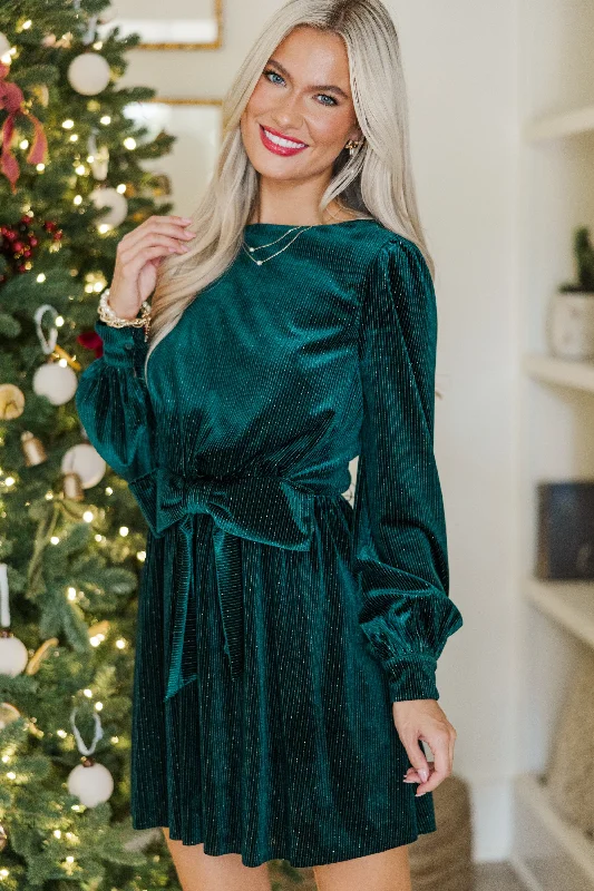 Mini Women Dress with a Short Hem for a Young and Trendy Style Mini Women Dress with a Short Hem for a Young and Trendy Style Just A Wish Emerald Green Velvet Dress