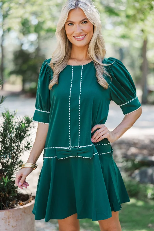 Little Black Women Dress with Sequins for a Glamorous Night Out Little Black Women Dress with Sequins for a Glamorous Night Out Just For Tonight Hunter Green Scalloped Dress