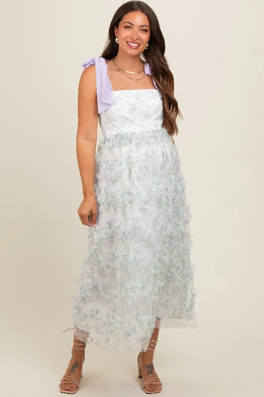 Sheath Women Dress with a Tailored Fit for a Professional Look Sheath Women Dress with a Tailored Fit for a Professional Look Lavender Floral Ruffle Tiered Maternity Maxi Dress