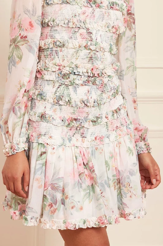 Pleated Women Dress with a Timeless and Elegant Texture Pleated Women Dress with a Timeless and Elegant Texture Paradise Garden Maria Chiffon Micro Mini Skirt