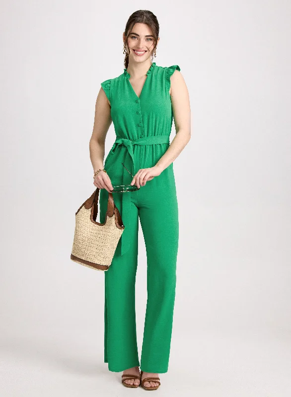 Midi dresses with off - the - shoulder necklines for a flirty lookButton Down Jumpsuit