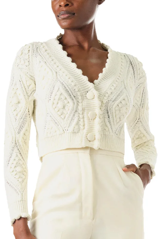 Midi dresses with empire waists for a flattering maternity optionCable Knit Cardigan