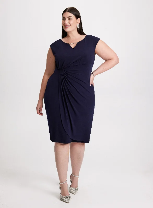 Midi dresses with off - the - shoulder necklines for a flirty lookCrystal Detail Cocktail Dress