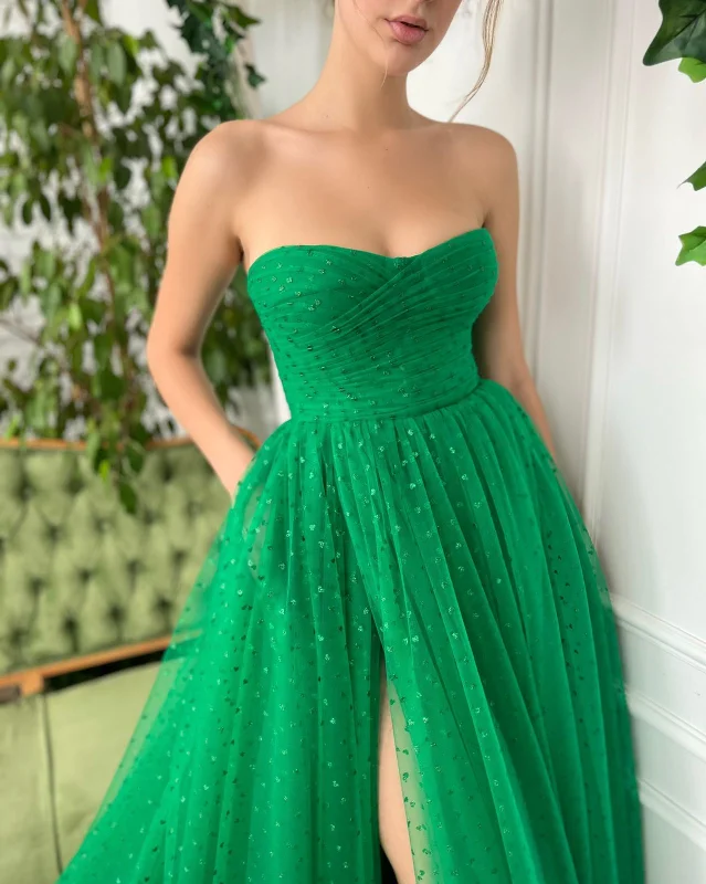 Midi dresses with button - down skirts for a unique and functional designEnchanted Forest Hearts Gown