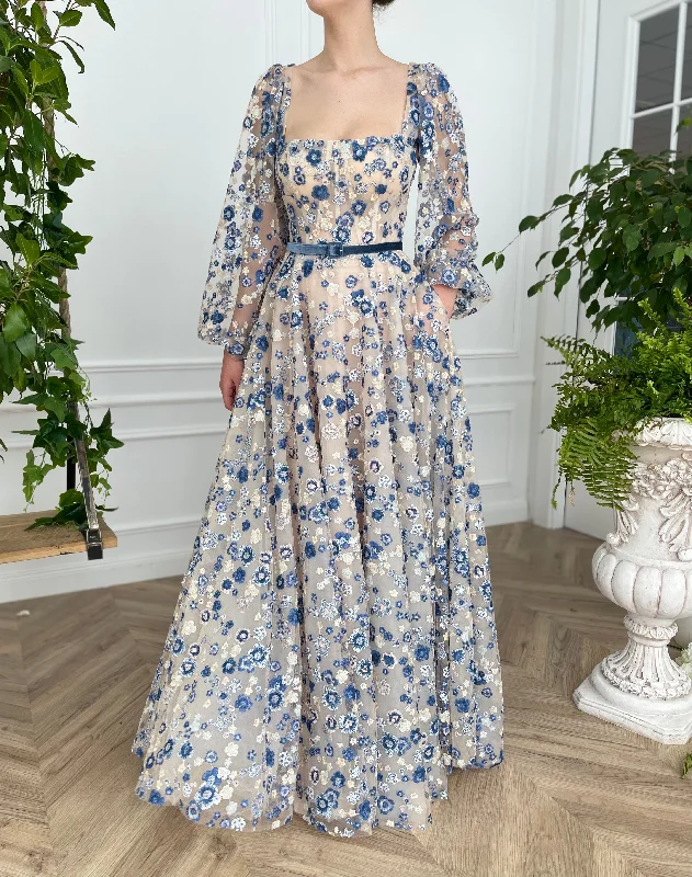 Midi dresses with cotton - blend materials for everyday comfortLarkspur Fields Gown