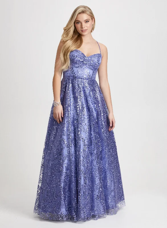 Velvet midi dresses in jewel tones for a glamorous winter eventCorset-Style Sequin Detail Dress