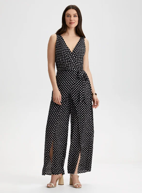 Midi dresses with tassel accents for a bohemian and free - spirited stylePolka Dot Jumpsuit