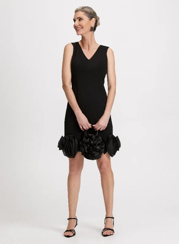 Midi dresses with off - the - shoulder necklines for a flirty lookRosette Detail Dress