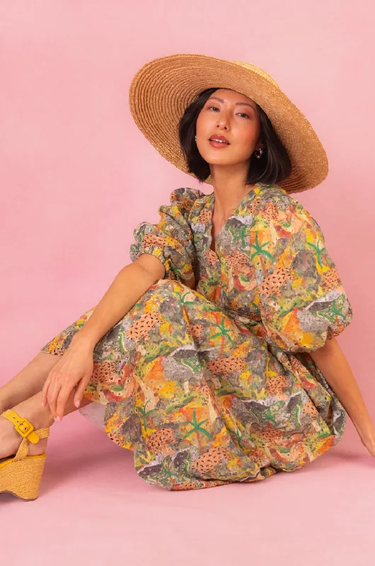 Satin maxi dresses with a high - low hem for a modern twistBreezy Dress