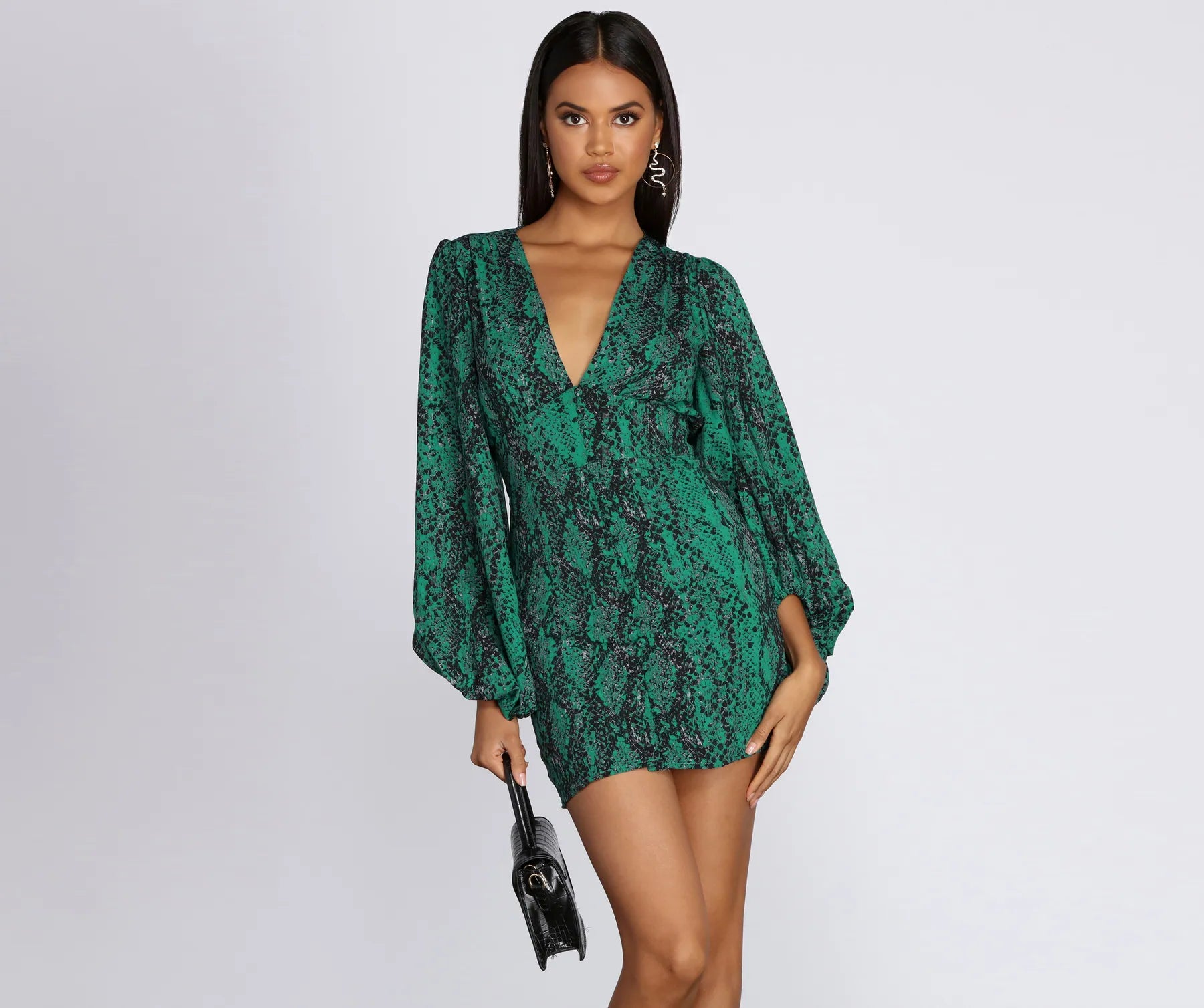 Mini dresses with asymmetric hems for a fashion - forward lookA Casual Slay Long Sleeve Mini Dress