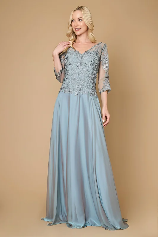 Maxi dresses with an asymmetric hem for a fashion - forward and eye - catching design Maxi dresses with an asymmetric hem for a fashion - forward and eye - catching design Dylan & Davids Long Sleeve Formal Mother of the Bride Lace Dress Periwinkle