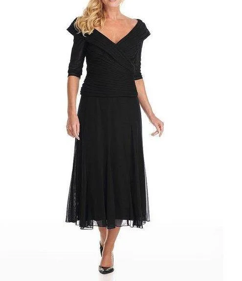 A - line cocktail wedding guest dresses in pastel colorsAlex Evenings AE132141 Mother of the Bride Long Formal Dress