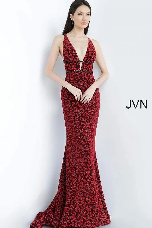 Wedding guest dresses with ruched bodices and spaghetti strapsJovani 03169 Long Prom Dress