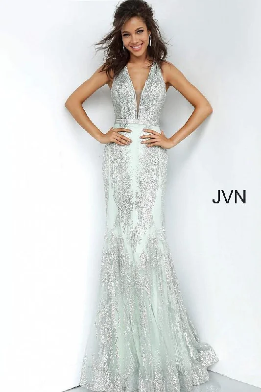 Wedding guest dresses with belted waists and knee - length skirtsJovani 3663 Long Formal Prom Dress