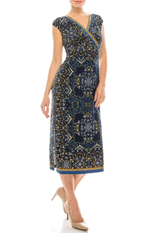 Geometric - printed wedding guest dresses for a modern weddingLondon Times Empire Waist Midi Dress Sale