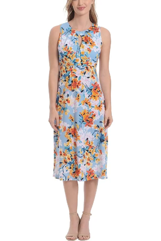 Maxi dresses with tassel accents for a fun and lively touch Maxi dresses with tassel accents for a fun and lively touch London Times T6725M A Line Printed Short Cocktail Midi Dress