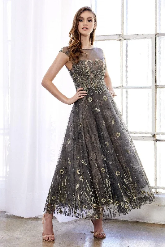 Lace - and - tulle wedding guest dresses with sweetheart necklinesAndrea & Leo CDA0981 Long Formal Dress Prom