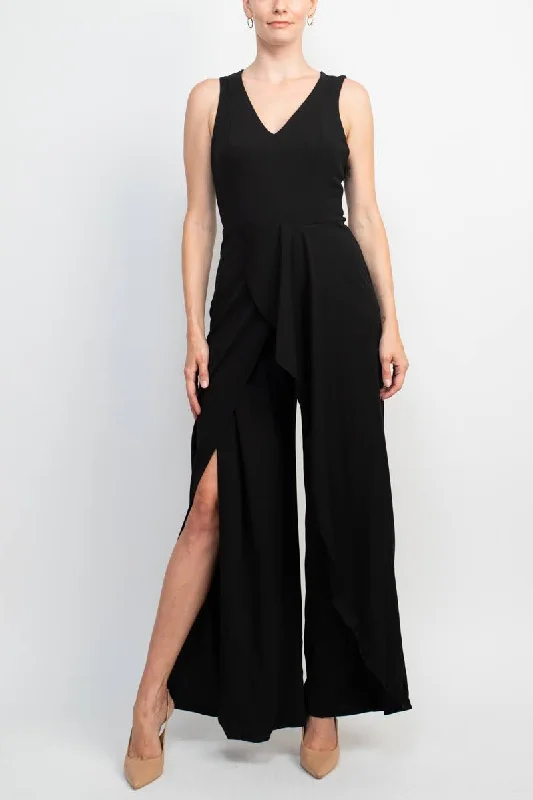 Animal print maxi dresses for a statement - making outfit Animal print maxi dresses for a statement - making outfit Marina 264056 Long Evening Formal Ruffle Jumpsuit