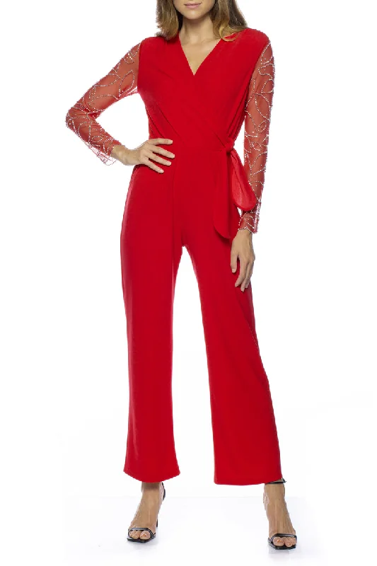 Maxi dresses with balloon sleeves for a vintage - inspired style Maxi dresses with balloon sleeves for a vintage - inspired style Marina 268040 Long Sleeve Formal Eevening Jumpsuit