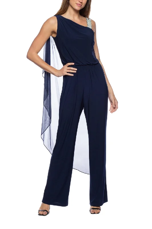 Maxi dresses with cold - shoulder cutouts for a trendy look Maxi dresses with cold - shoulder cutouts for a trendy look Marina 268281 Long Formal Cape Jumpsuit