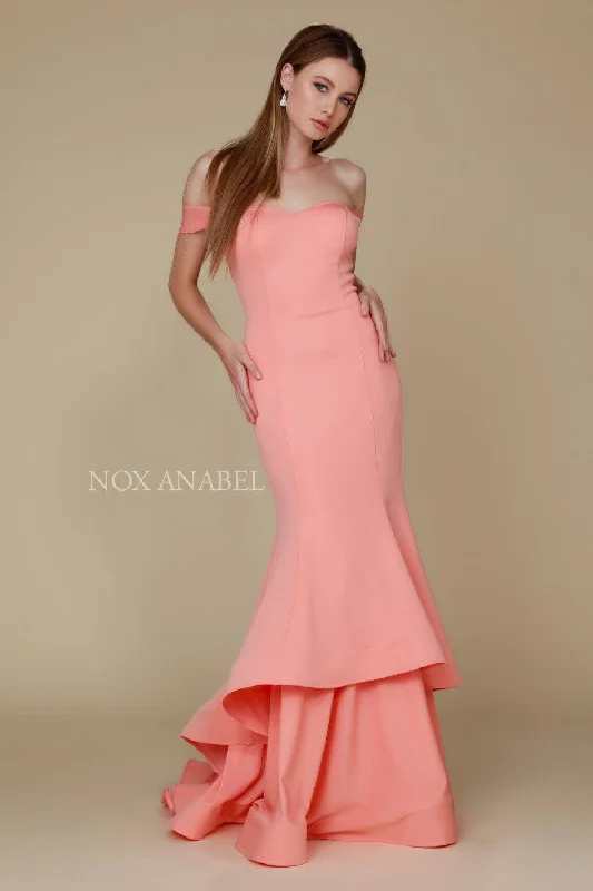 Mini wedding guest dresses with glittery accents for a trendy lookLong Prom Dress Formal Evening Tiered Mermaid Gown