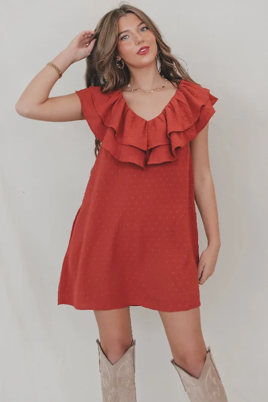 Mini dresses with ruched bodices for a feminine touchSADIE & SAGE Collectible Layered Ruffle Mini Dress