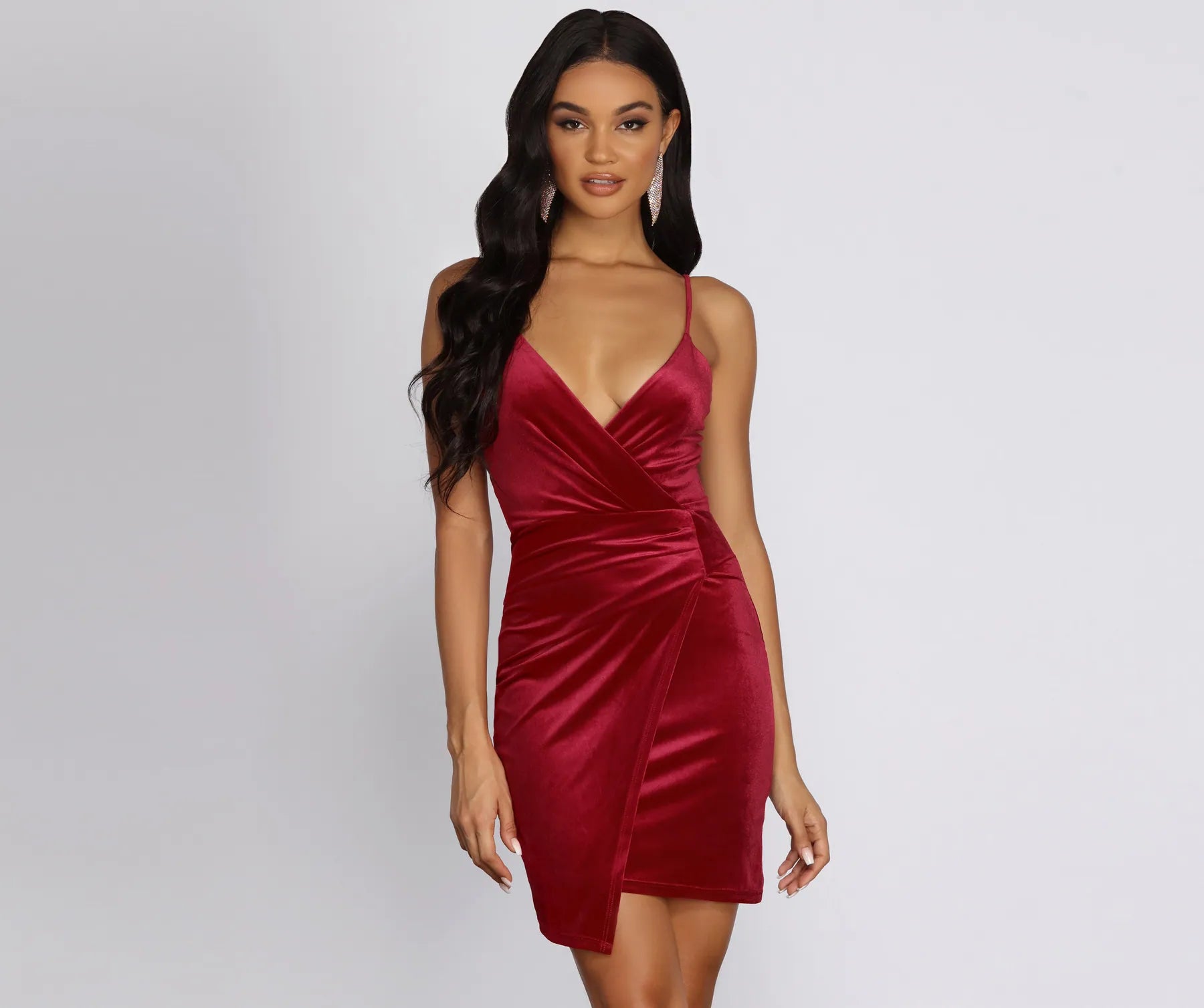 Plaid mini dresses for fall fashionShow It Velvet Mini Dress