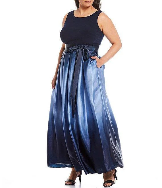 Printed maxi dresses with abstract patterns for an artistic look Printed maxi dresses with abstract patterns for an artistic look SL Fashions 619435M Navy 14W Sale