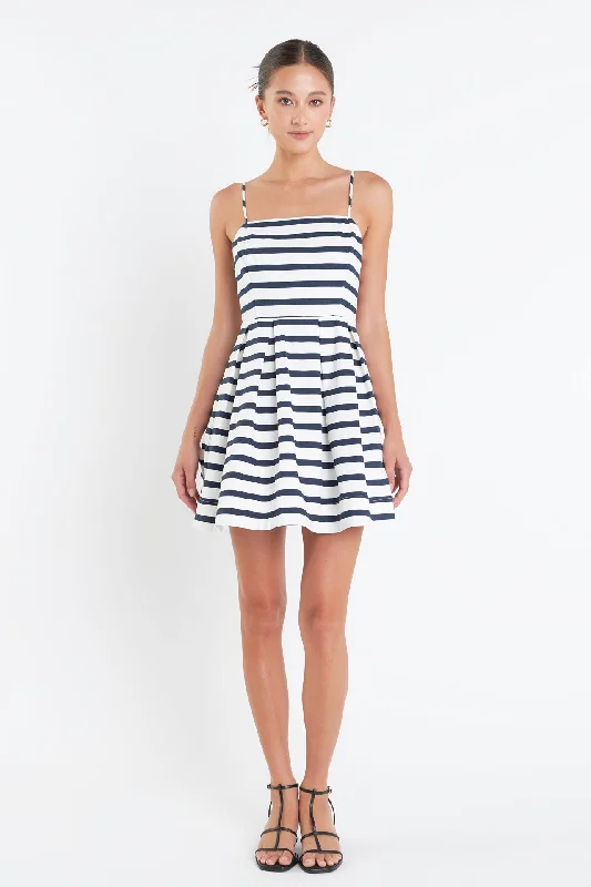 Floral print mini dresses for summer partiesStriped Mini Dress