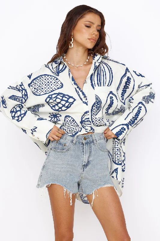 Strapless mini dresses for a beach vacationSummer Glow Shirt Dress Blue