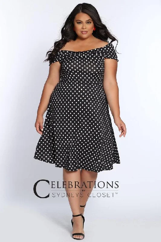 Off - the - shoulder wedding guest dresses in chiffonSydneys Closet Vintage Vibes Dress