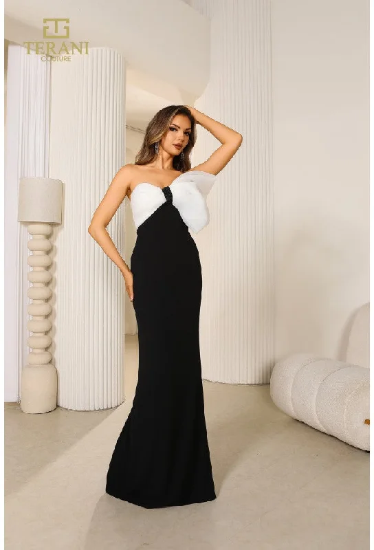Plaid maxi dresses for fall fashion events Plaid maxi dresses for fall fashion events Terani Couture 251E4286 Fitted Long Formal Prom Evening Dress