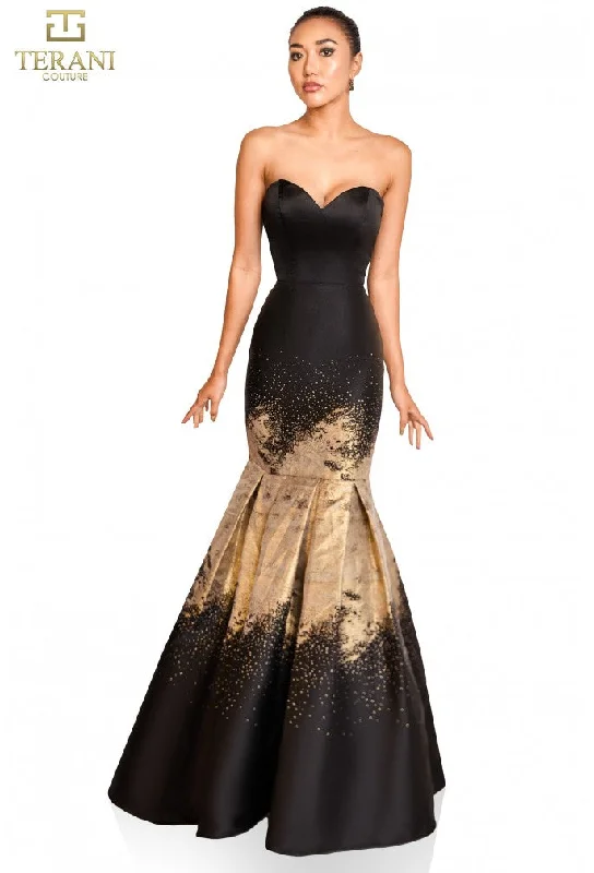 Sequined maxi dresses for formal evening galas Sequined maxi dresses for formal evening galas Terani Couture 251P0177 Mermaid Formal Long Prom Dress