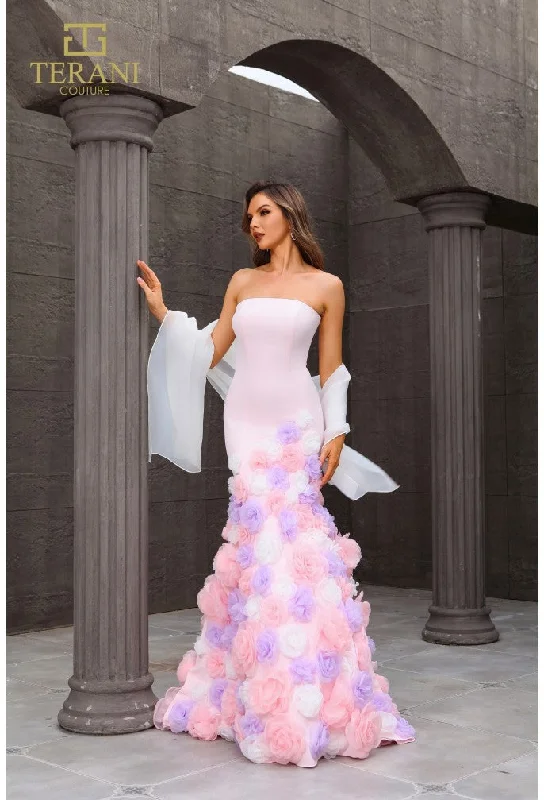 Maxi dresses with tassel accents for a fun and lively touch Maxi dresses with tassel accents for a fun and lively touch Terani Couture 251P4091 Long Ruffle Formal Mermaid Prom Dress