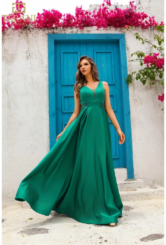 Printed maxi dresses with abstract patterns for an artistic look Printed maxi dresses with abstract patterns for an artistic look Terani Couture 251P4113 A Line Long Ball Gown Formal Prom Dress