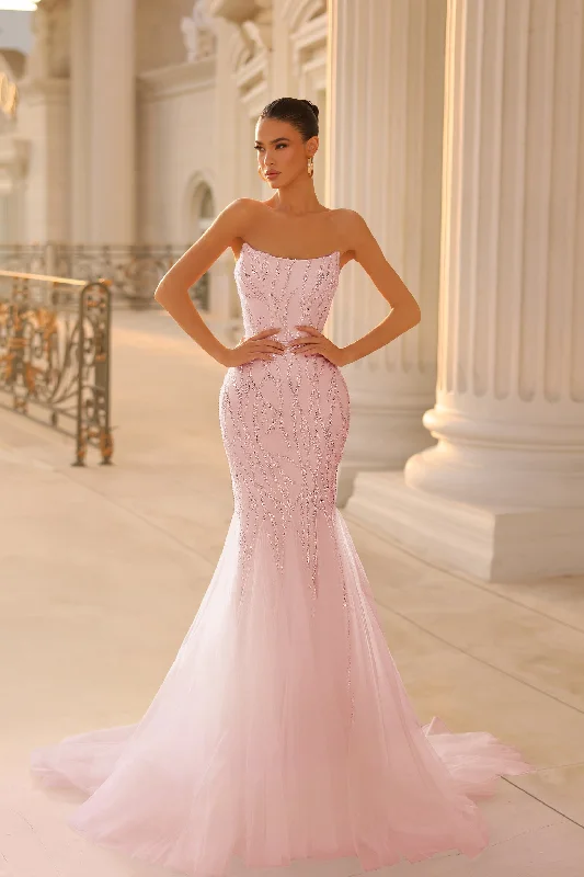 Sheer maxi dresses with lace overlays for a romantic touch Sheer maxi dresses with lace overlays for a romantic touch Tina Holly TK807 Beaded Lace Long Formal Prom Dress