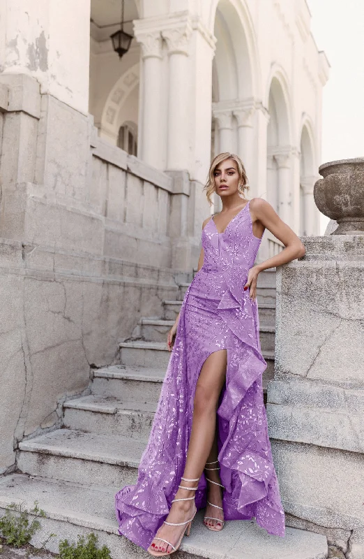 Maxi dresses with one - shoulder designs for a stylish and asymmetric look Maxi dresses with one - shoulder designs for a stylish and asymmetric look Tina Holly TW025 Fitted Long Glitter Formal Prom Dress